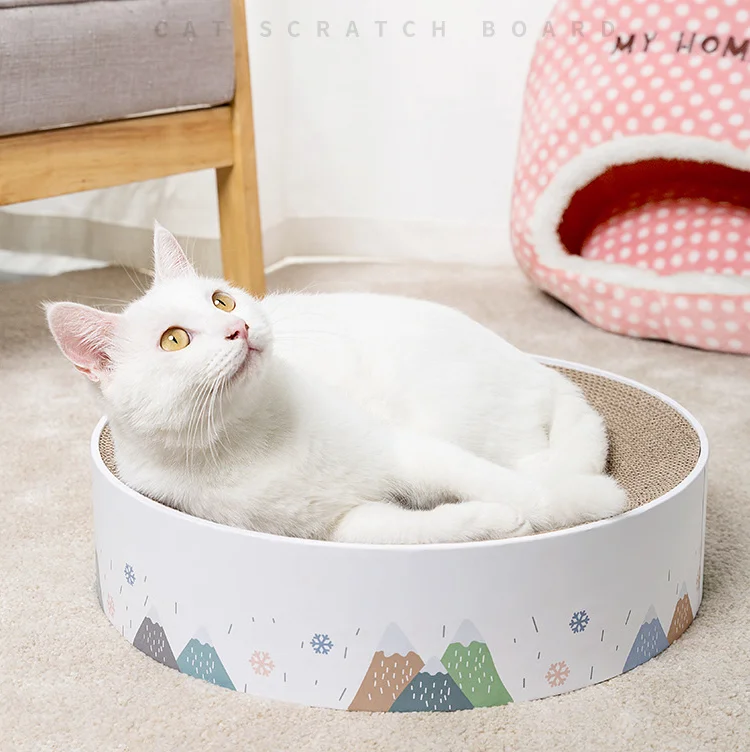 Durable Recycle Board for Furniture Protection, Corrugated Scratch Pad, Cat Scratching Lounge Bed