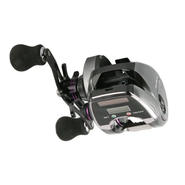 New OEM 8.0:1 Fishing Reel Left / Right Hand Low Profile Line Counter Fishing Tackle Gear With Digital Display Data Cable Chargi