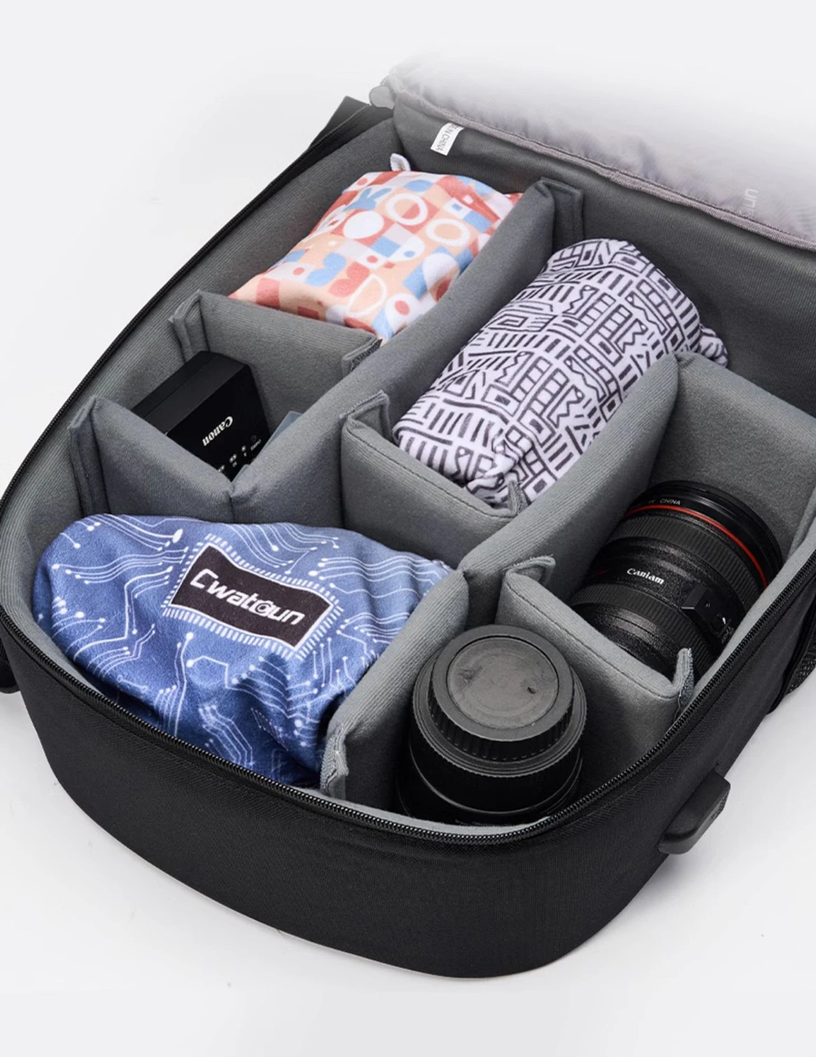 Cwatcun H87W Camera Protective Foldable Wrap 45cm Universal Magic Self-Adhesive DSLR Camera Anti-scratch Lens Cloth