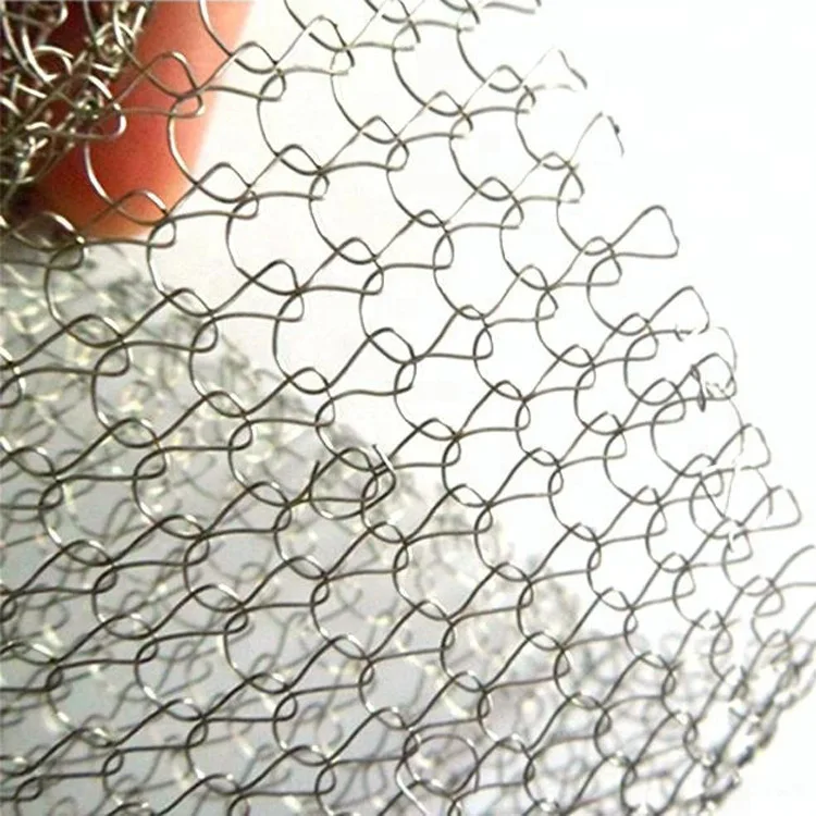 New Metal Knitted Filter Wire Mesh Woven Technique Square Holes Liquid Filter for Farm Construction