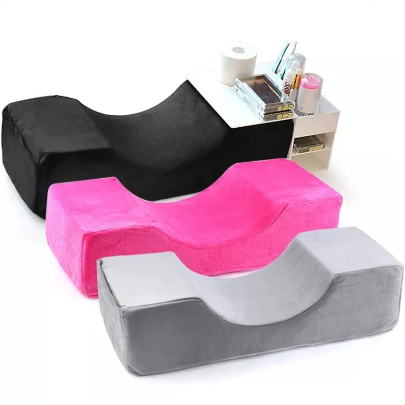Custom Colorful Decoration Eyelash Extention Pillow 20x8x4.7 with Arylic Stand for Beauty Salon