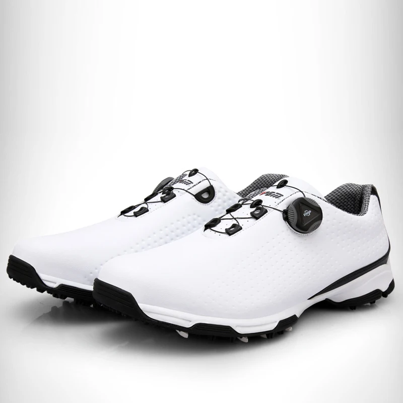 GATE New Arrival Wholesales Microfiber Leather Non-slip Rotation Shoelace Professional Golf Shoes For Men