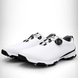 GATE New Arrival Wholesales Microfiber Leather Non-slip Rotation Shoelace Professional Golf Shoes For Men