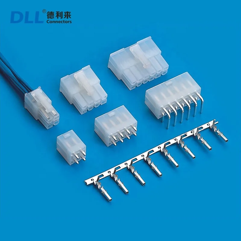 4pin 8pin molex 0026013 5569 nylon 66 gold plating tin plating male female header connector