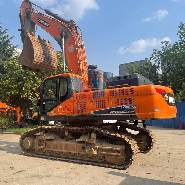 Doosan Dx520lc-9c Large Size Crawler Excavator Second Hand Used with Low Price Core Components Included-Engine and Pump