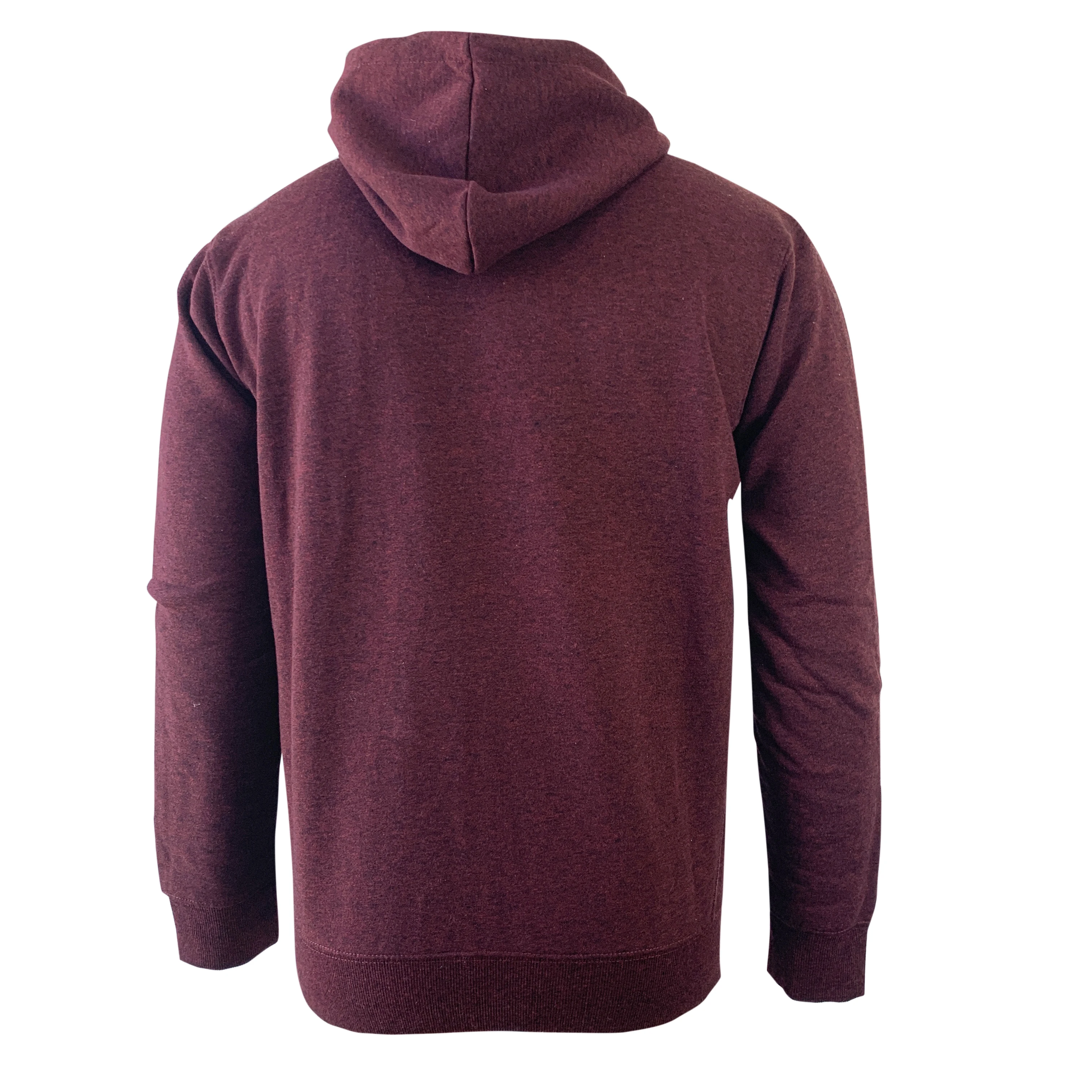 Повседневный темно-красный винный теплый пуловер с логотипом на заказ, мужские зимние толстовки на молнии