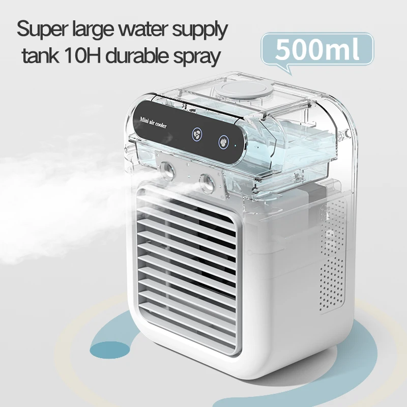 Personal Air Cooler Upgraded Evaporative Cool Mist Mini Air Conditioner Portable Air Conditioners Cooling Fan for Bedroom Office
