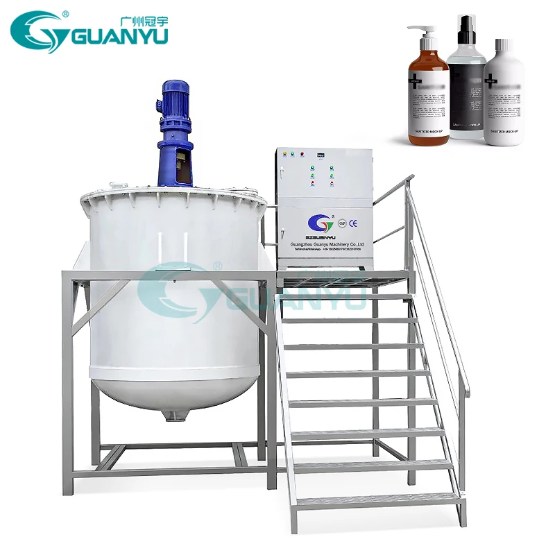 1000L 5000L  Anti Corrosive Pp Chemical Liquid Mixer Tank Strong Acid Mixing Toilet Bleacher Liquid Detergent Making Machine