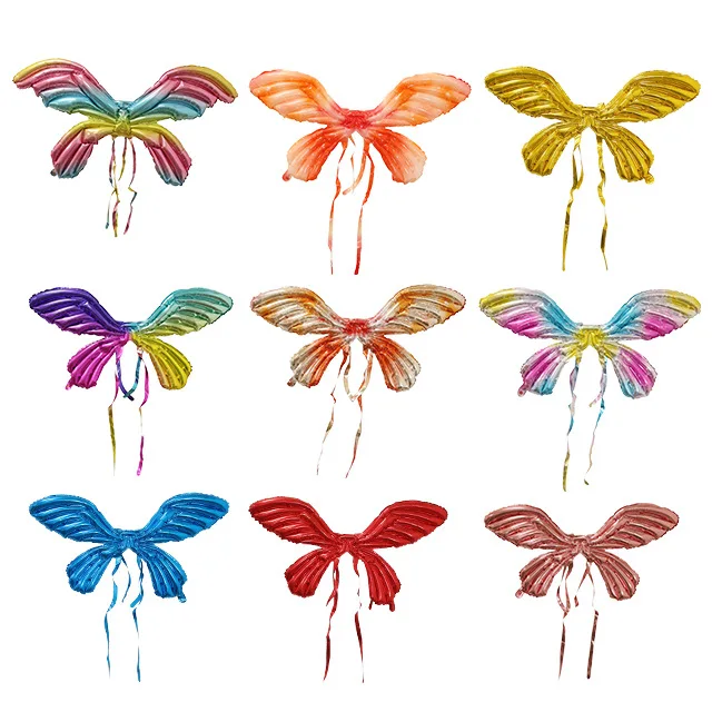 Butterfly wings balloons Decorative Adult Angle Wings For Dance Party Stage Show Decor colored angel wings balloons
