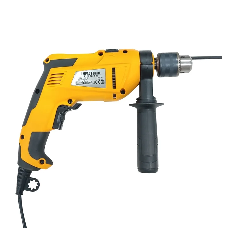 Hot Sale 13mm Key Chuck Powerful 550W Impact Drill With Comfortable Soft Grip Handle