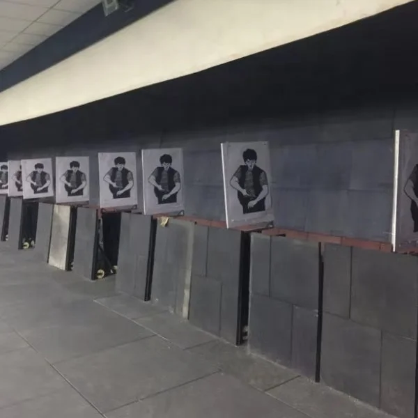 Heavy duty rubber fooring mat Of 50mm shock proof rubber mat For Shooting Range