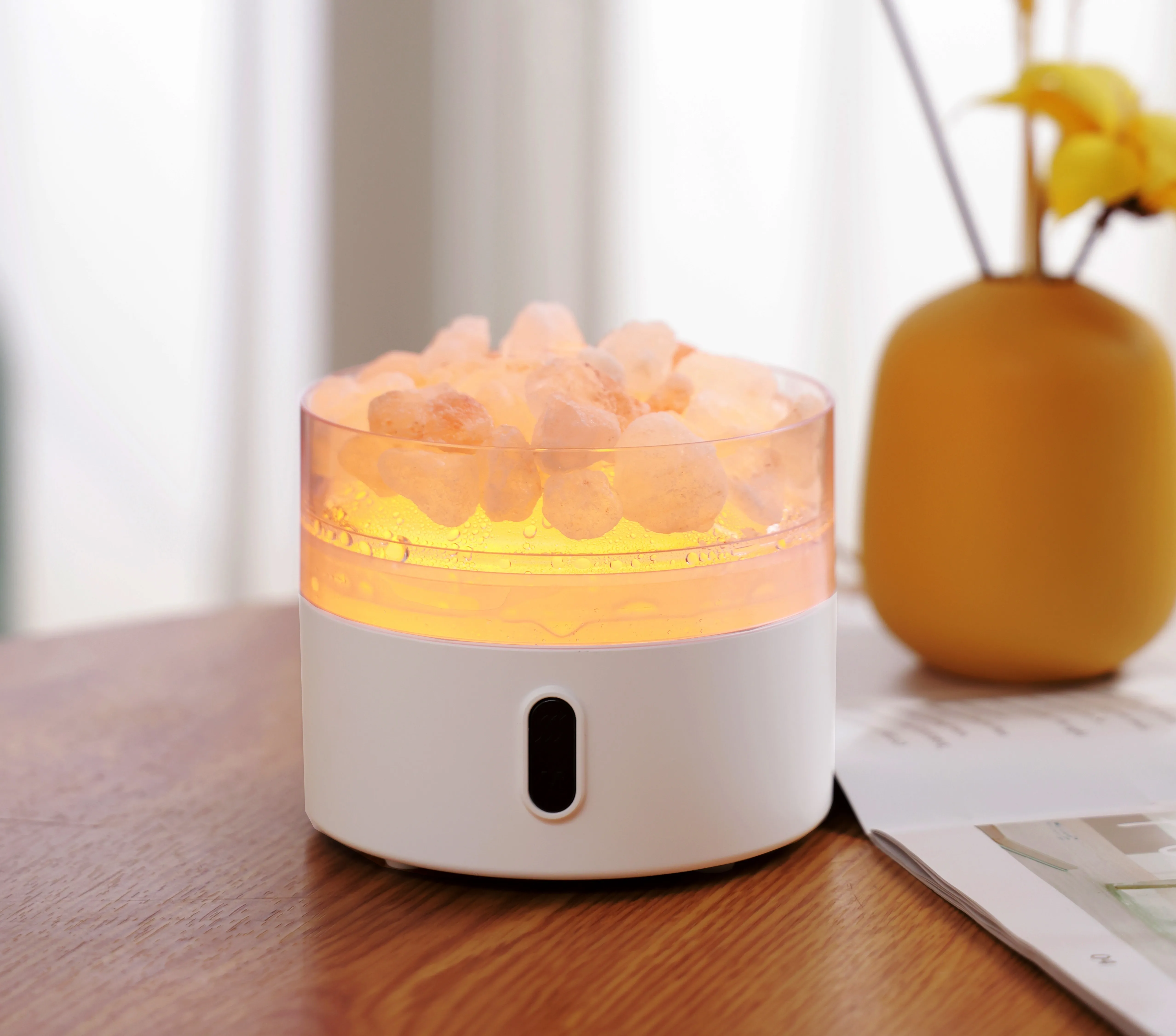top fashion Hotel himalayan crystal salt lamp aroma diffuser