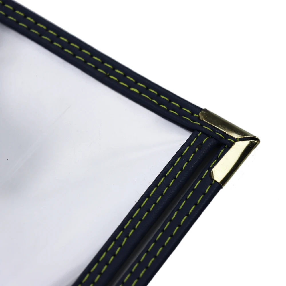 Custom  Clear Menu Holder  Surfaces Menu Covers Single Page Menu Sleeves Double View