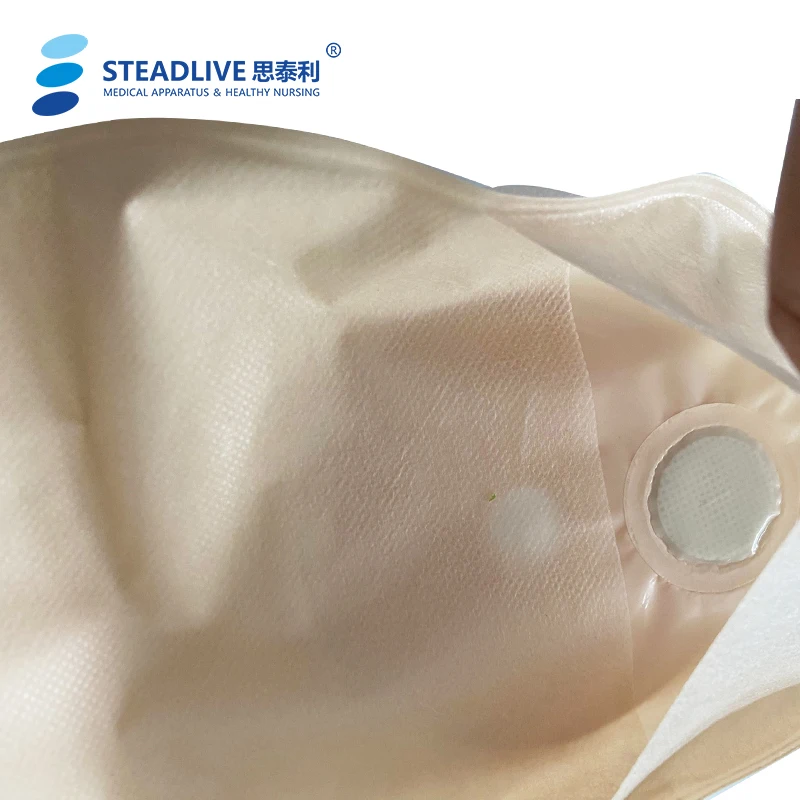 Drainable One Piece Disposable Ostomy Cover Type Incontinence Colostomy Bag with PE Clip