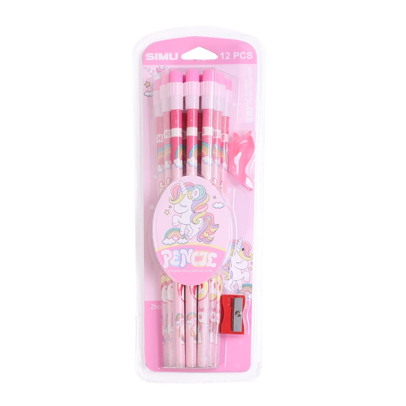 Cute Wholesale Office Stationery Kit Custom Children Back To School Stationery pen pencil Set Supplies For Kids