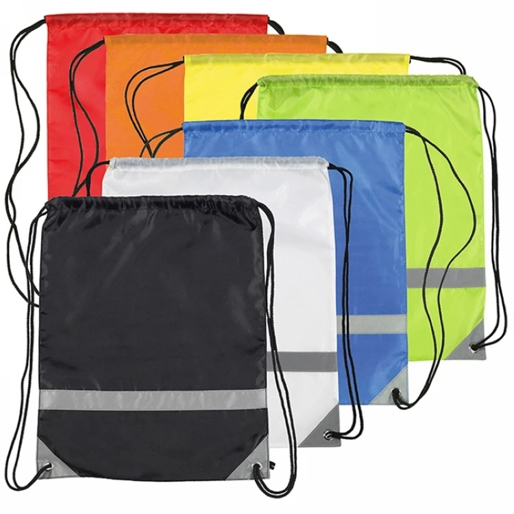 Custom 210D Polyester Drawstring Cinch Bag