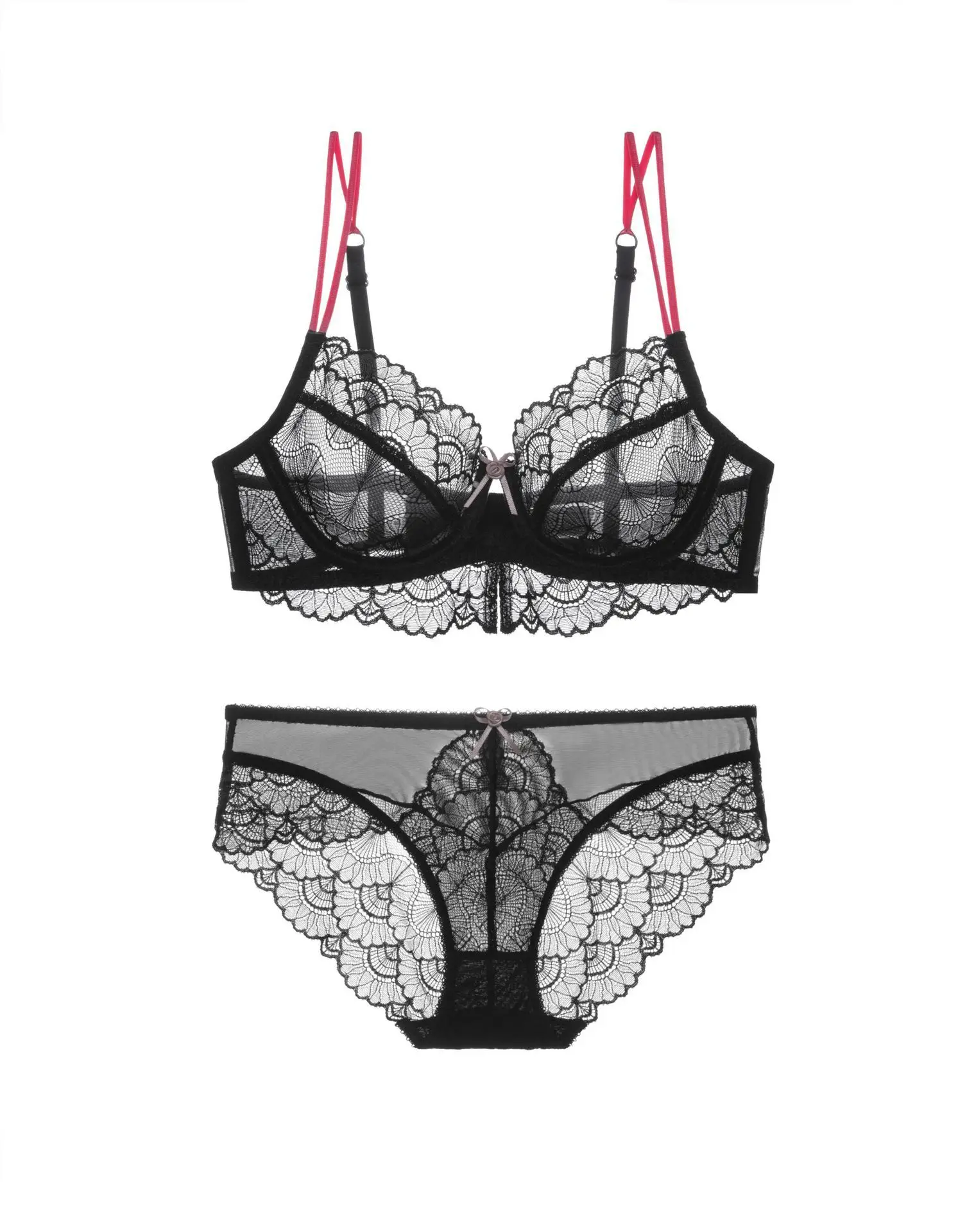 Manufacturer New Design Girls White Lingerie Hot Sexy Fashion Embroidery Women Lace Transparent Sexy Bra And Panty Set