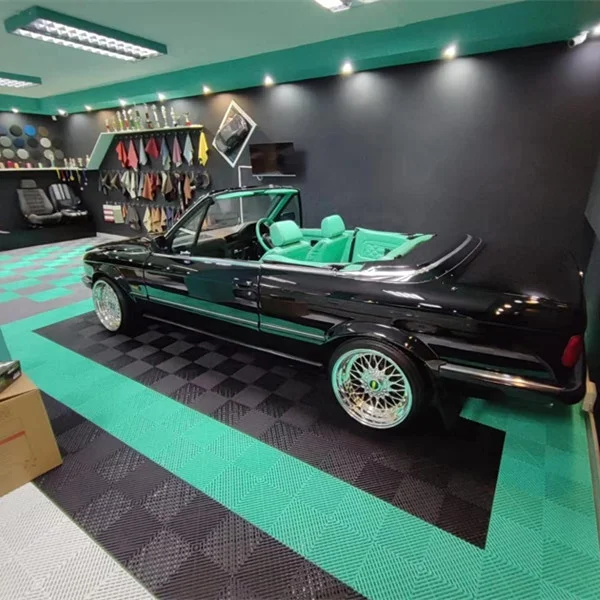 Strong and tough garage tiles garage floor interlocking rubber tiles garage floor tiles plastic flooring