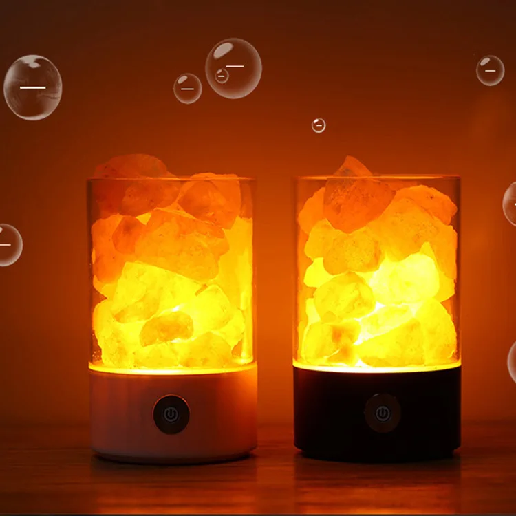 
Himalayan Salt Lamp Pink Natural Sea Crystal Rock Changing Color Led Night Light Modern Fashionable Bedroom Bedside Decoration 