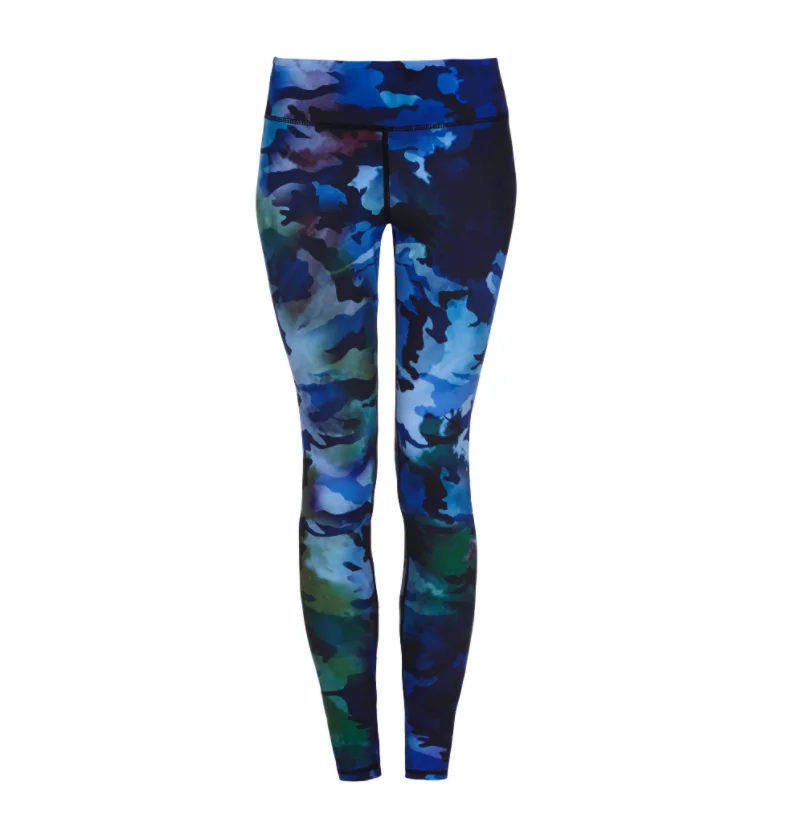 
High Waisted Camouflage Print Full Length Leggings Printed Yoga Tiktok Leggings 
