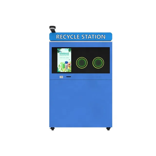 Reverse Vending Machine RVM Print receipt Refund coin Directly E-payment with Bar code scanner, without Compactor, without AI