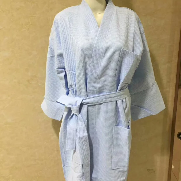 Женский велюровый Халат большого размера оптовая продажа хлопковые териленовые вафли халат с коротким рукавом дышащие матовые флисовые нагрудные халаты