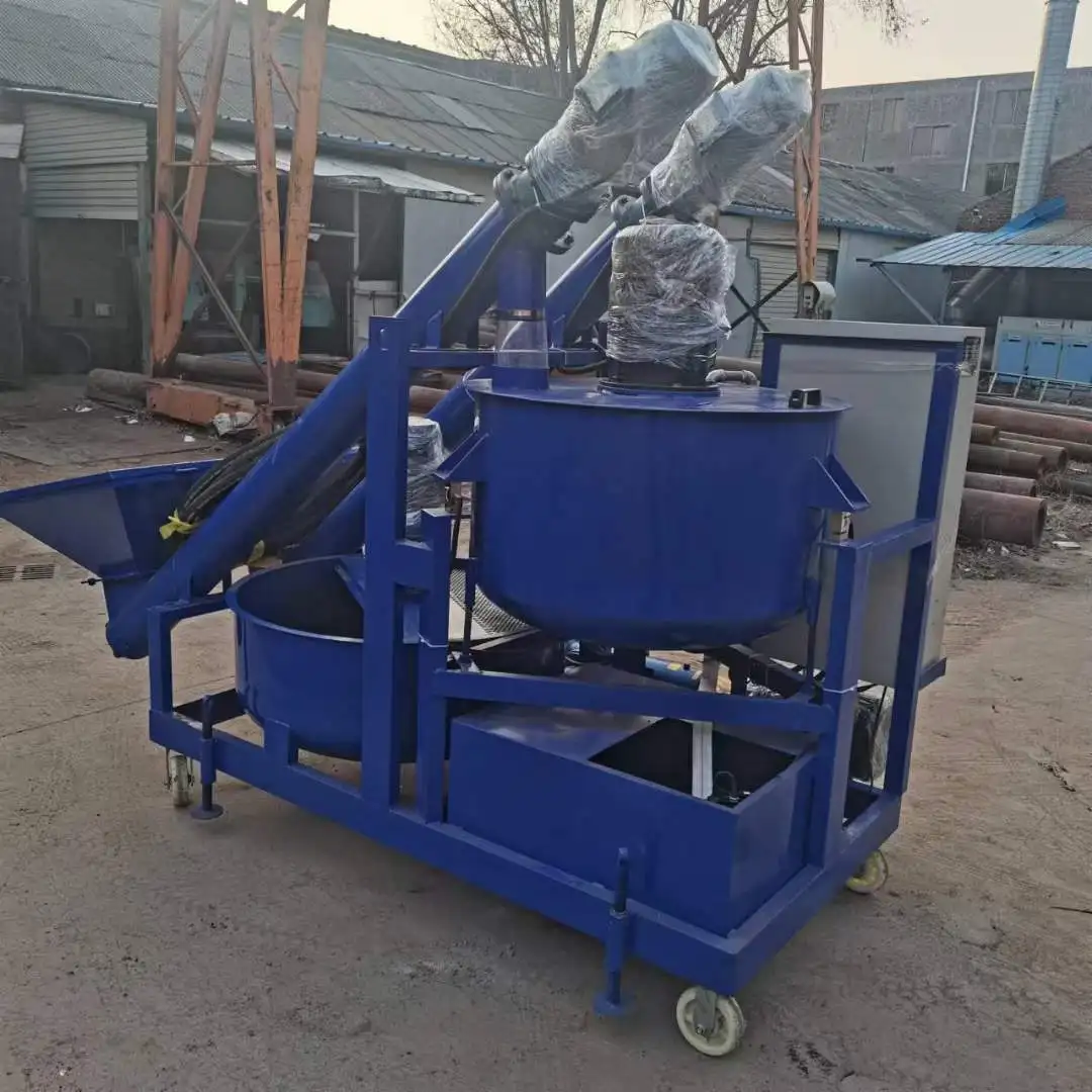 Small Construction Machinery Screw Cement Grout Pump/ Cement Mortar Grouting Spray Equipment/ intelligent Grouting machine