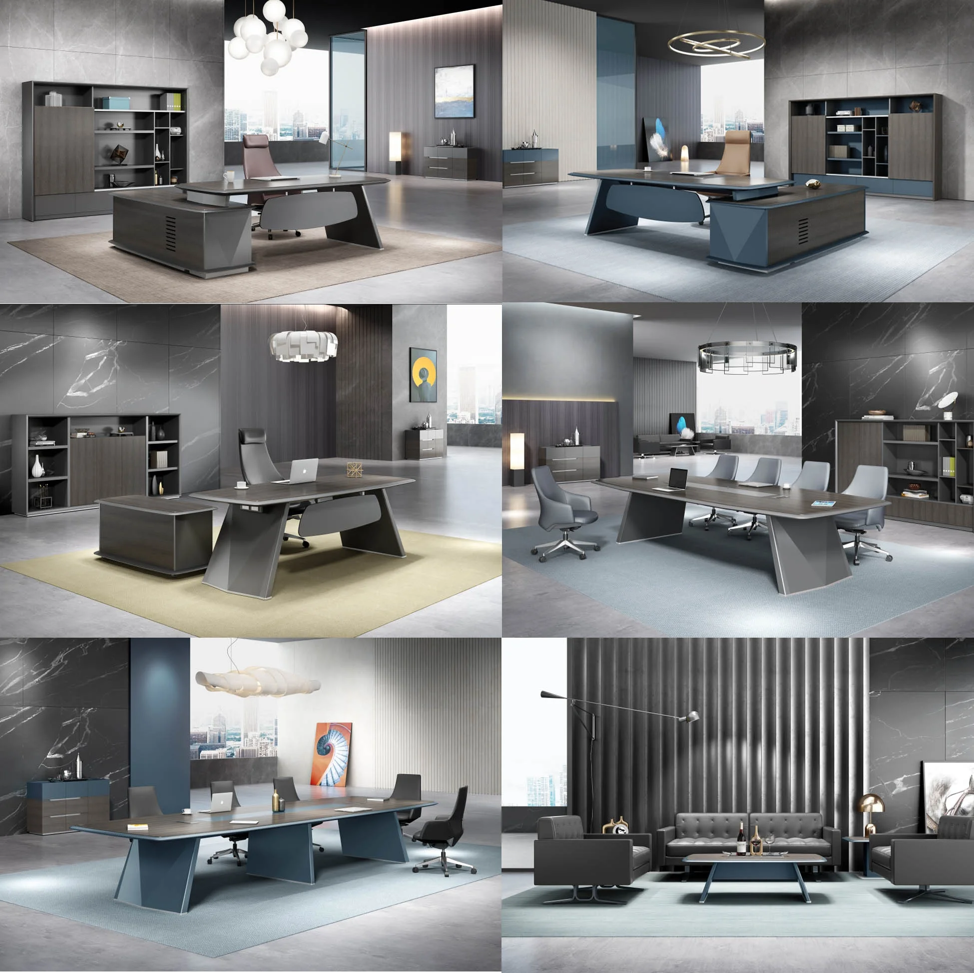 Высококачественный современный дизайн, роскошный деревянный шпон, главный менеджер, директор, Председатель, офисная мебель, китайский стол руководителя