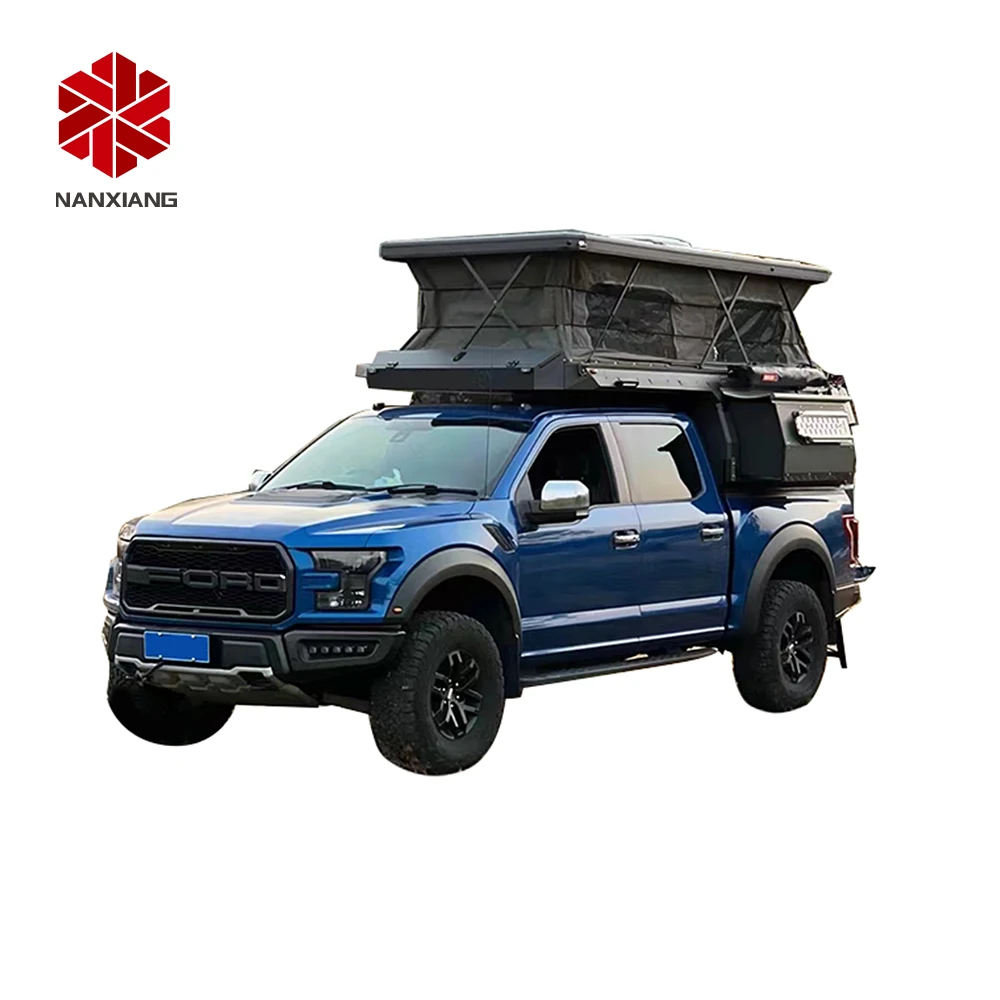 Customized Light weight recreational vehicle rv motor home slide in truck camper with slide out bed 4x4 Truck Camper