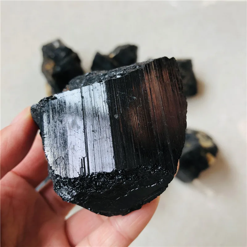 cheap black tourmaline stone price natural healing crystal stone rough raw tourmaline