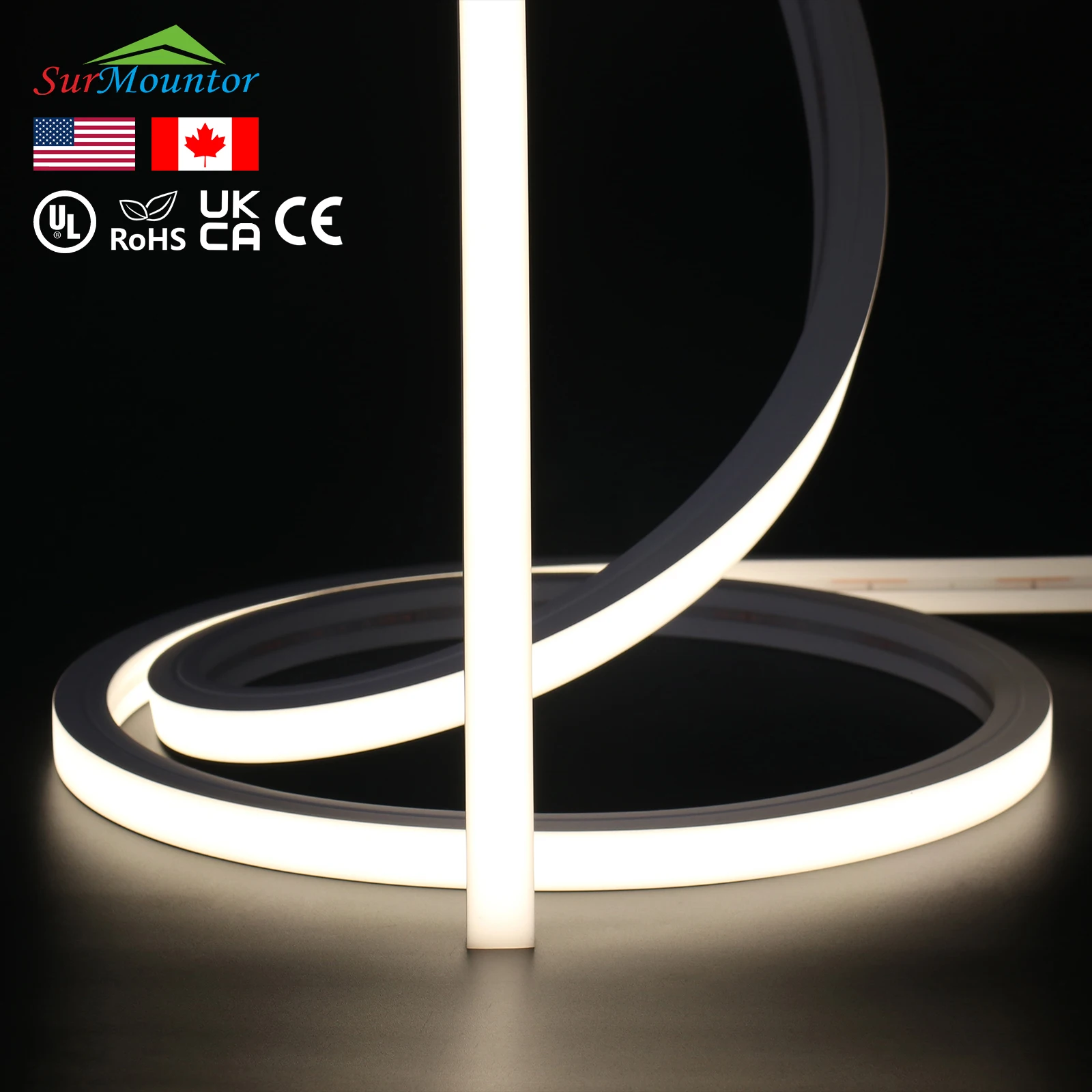 N1615-TOP UL&CULSMD2835 White/RGB/RGBW Led Strip IP67 Cuttable Neon Strip Light for Sauna Large Building Landscape Facade Light