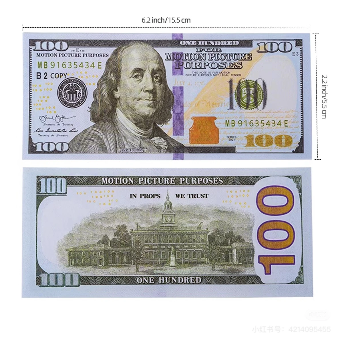 Модные банкноты на 100 долларов США