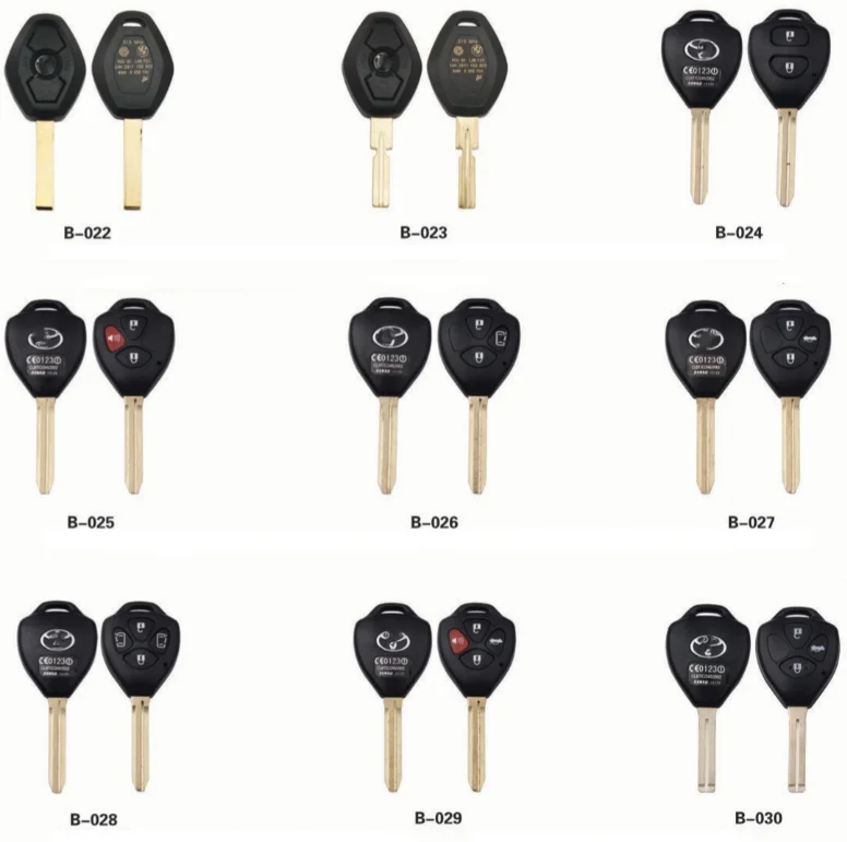 Заводская поставка, оптовая продажа, чип, корпус ключа для автомобиля, пустой корпус ключа для автомобиля по низкой цене, хорошее качество