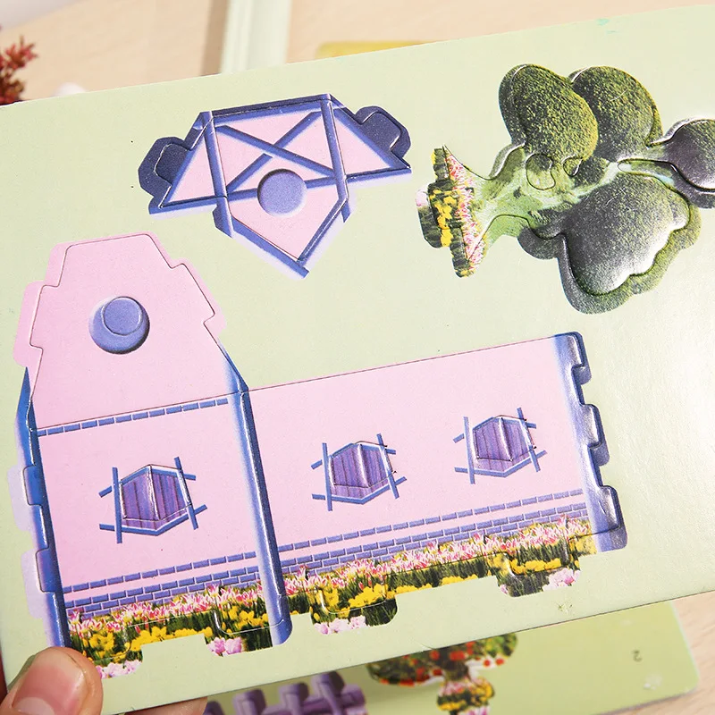 Customize house KT Foam Board 3D Puzzle for kids 1.8mm Wholesale Manufacturer with Cardboard Printed