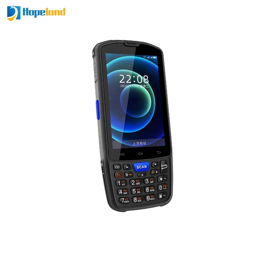 Hopeland portable rfid reader UHF NFC 4G WIFI GPRS android 9 handheld barcode scanner industrial rfid reader pda