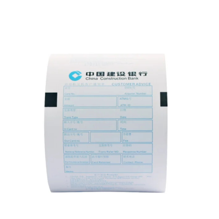 Пленка билетов лотерейных банковских банков черная этикетка на заказ термобумага для чеков терморулон бумаги 80*80 80*150