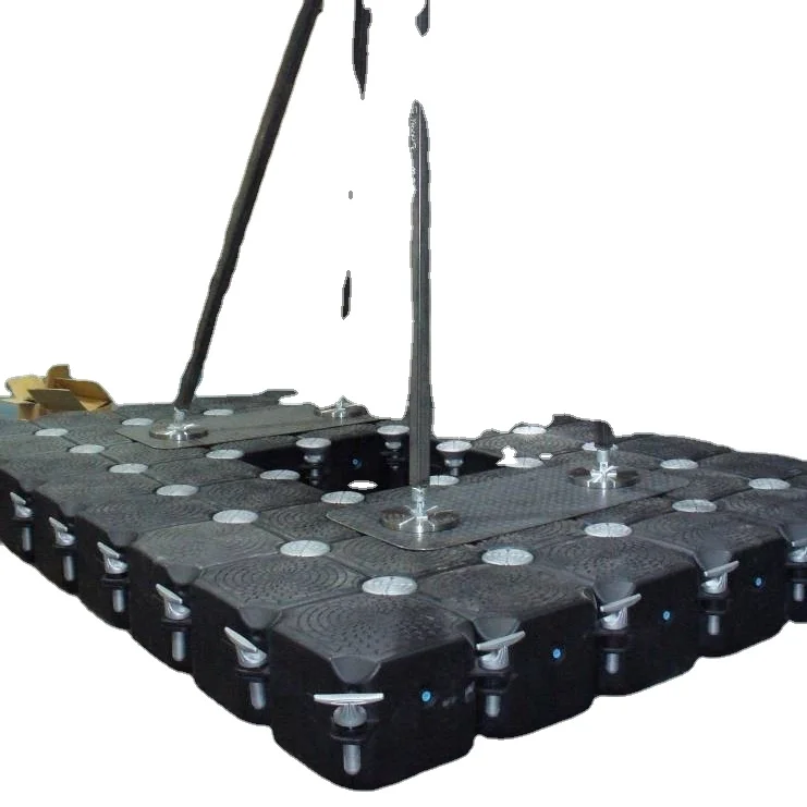 modular floating platform dock system for pumps and walkways