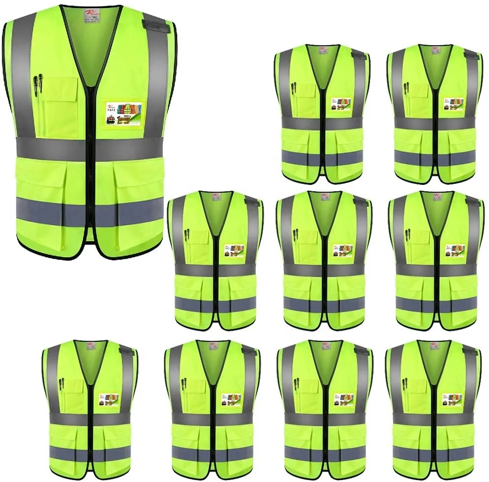 ANSI Class II Brilliant Series Economy Vest Reflective Vest Fluorescent Safety Vests High Visibility Waistcoat Reflective jacket
