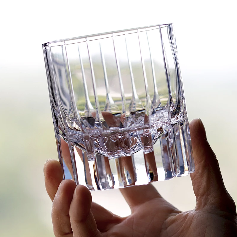 Cheap Price Lead Free Crystal Glass Whiskey Tumbler With Hand Engraving Kaleidoscopic Cocktail Glasses With Gift Box