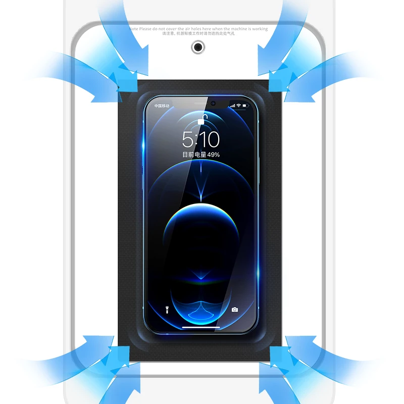 USAMS High Quality Mobile Phone Screen Protector Paste Making Machine Vacuum Laminating Machine For Samsung Huawei Xiaomi Vivo