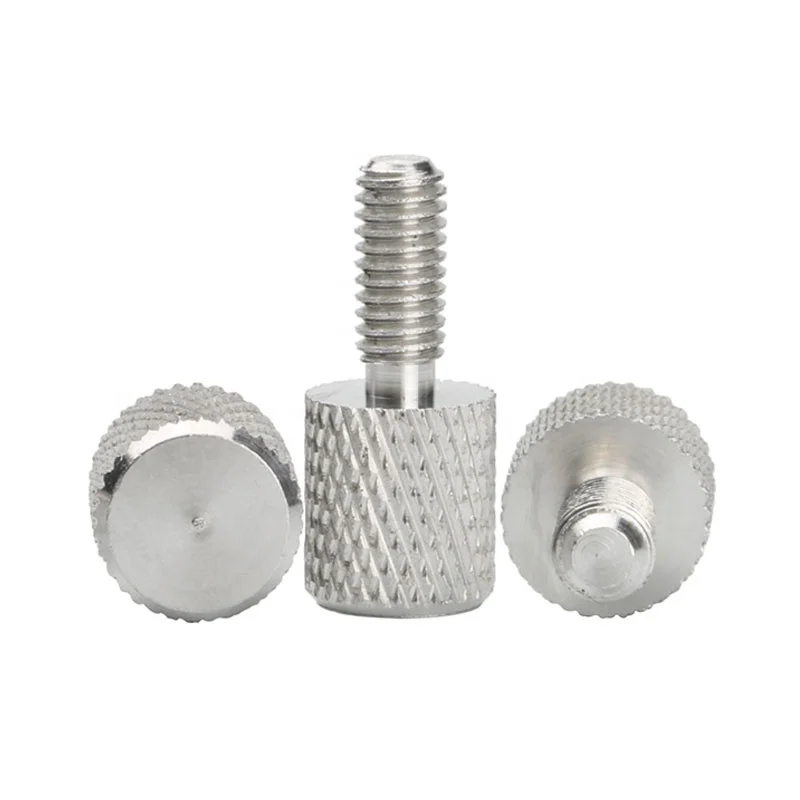 Customized Aluminum Fillister Knurled M3 Thumb Screws