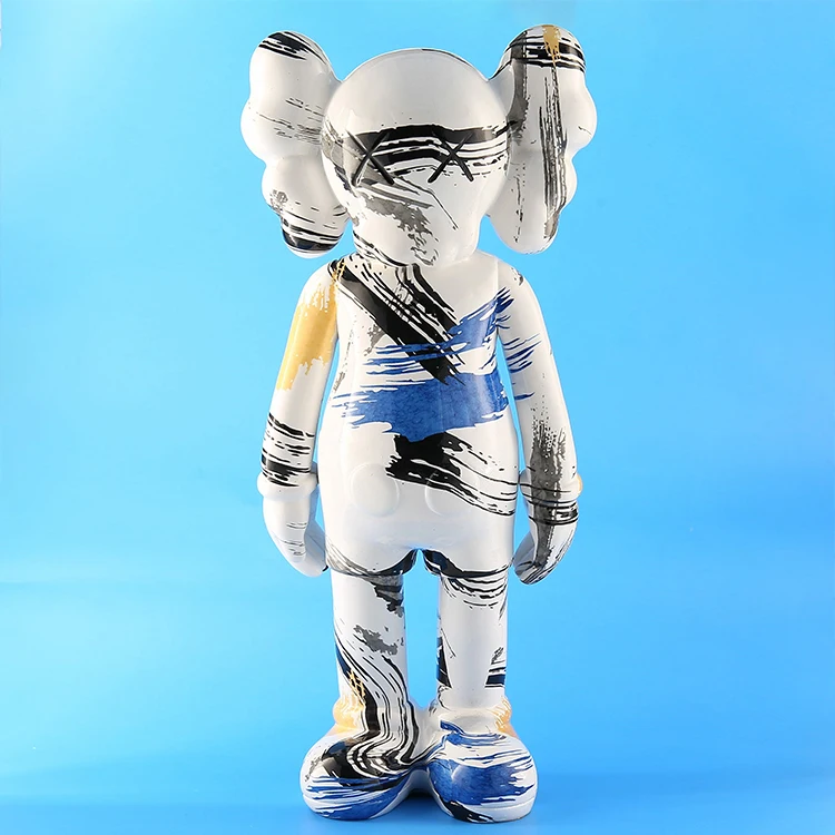Wholesale Customized 400% Splash-ink DIY Bearbrick Kaw Power Bruin