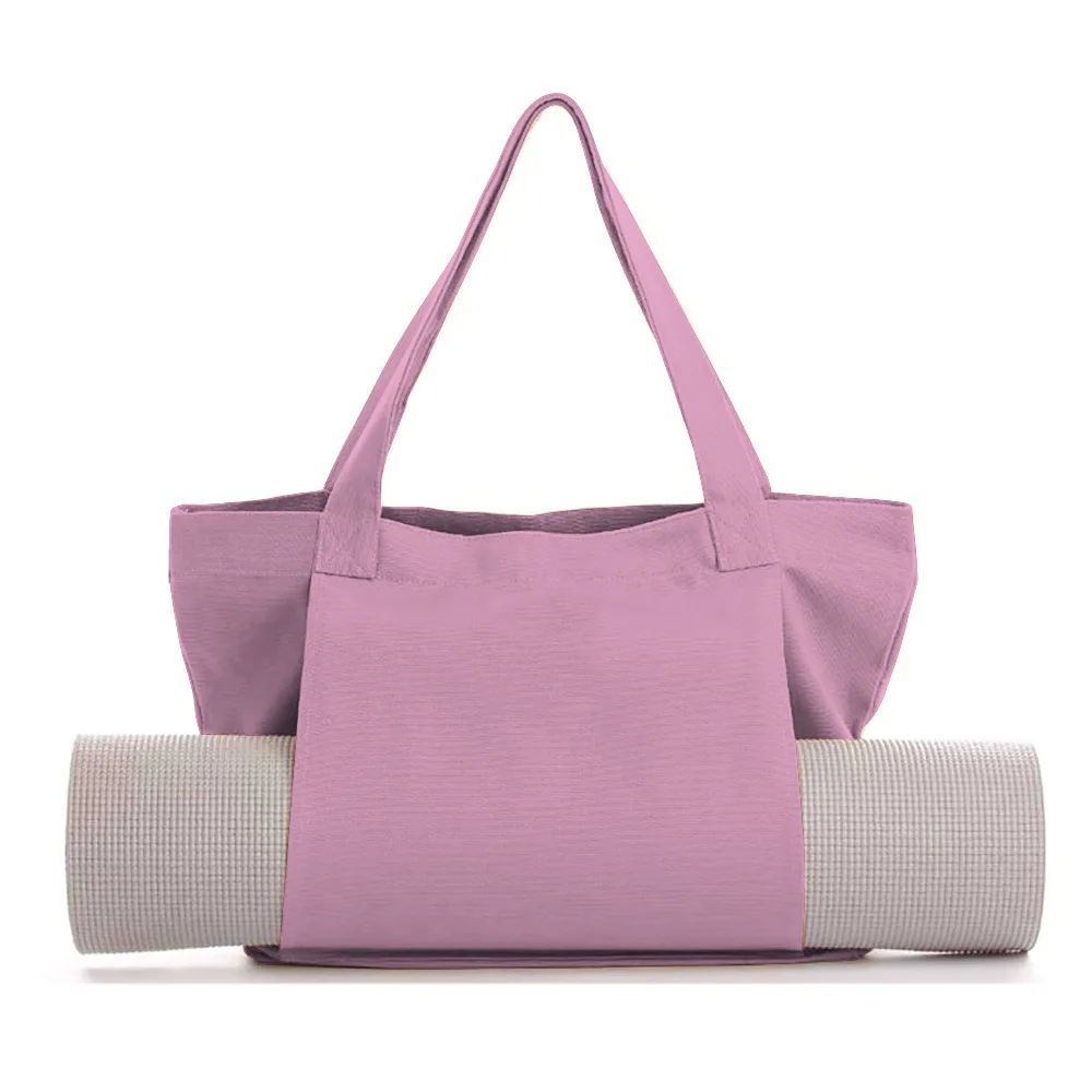 Wholesale Factory Price Yoga Gym Workout Bag Tote with Custom Canvas Yoga Mat Bag Woman Holder