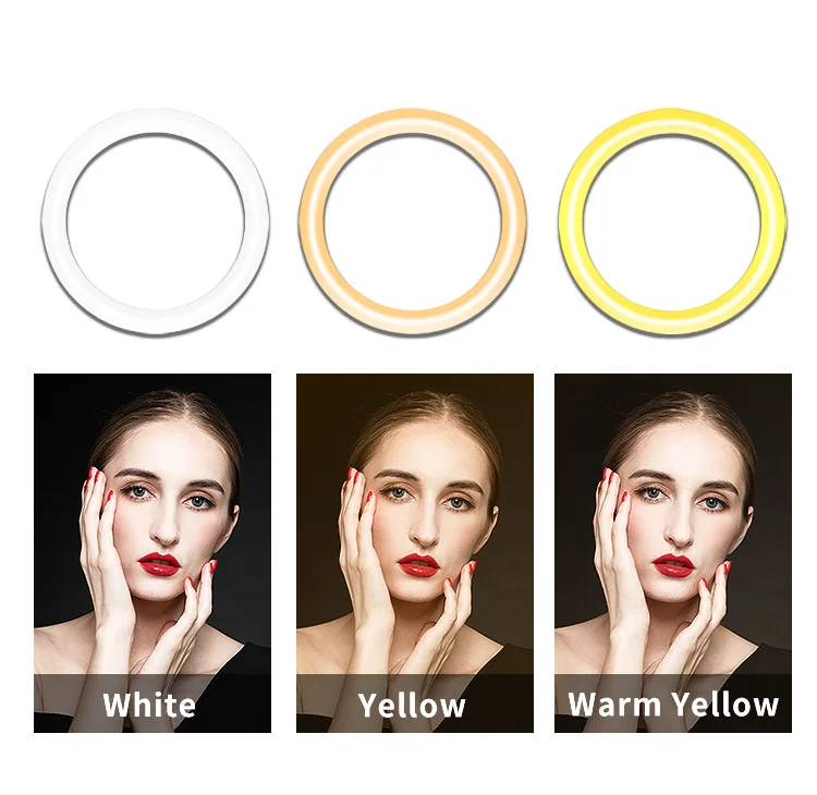 6 Inch Led Makeup Ring Light Photography Ring  Lamp Phone holder Makeup Led Ring Light with Stand 3000K-6000K