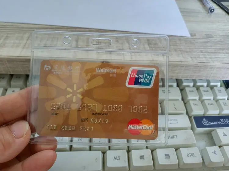 wholesale exhibition use employee ID card PVC belt chest clip badge holder supplier