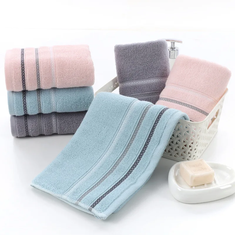 Satin File Cotton Towel Wholesale Absorbent Household Towel Soft Thickening