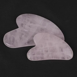 Top Selling Raw Rose Quartz Massage Guasha Plate Facial Tool Natural Jade Massager Board