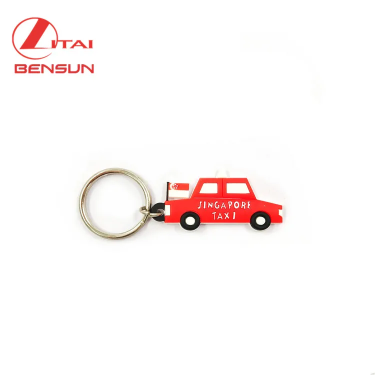 Promotion Personalized Soft Rubber PVC Key Chains Keyring 2D/3D Custom Cute Car Plastic Keychains