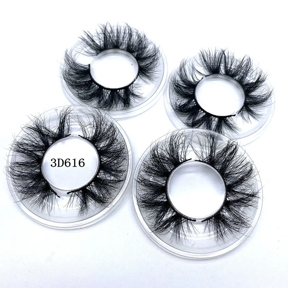 
5 pairs mink lashes 3d wholesale mink eyelashes 25mm faux mink lashes multipack eyelashes private label lash box 