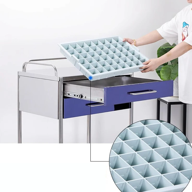 Cheap Hospital ABS Clinic Infusion Treatment Cart Trolley Crash Cart Medical trolley with 1 drawer and infusion shelf